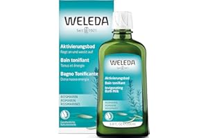 WELEDA Bio Rosmarin Aktivierungsbad, Naturkosmetik Bio Bade Essenz gegen Müdigkeit und zur Durchwärmung und Aufmunterung des Körpers, Badezusatz mit angenehmem Duft (1 x 200 ml)