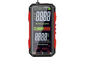 Digital multimetertestare, bärbar NCV smart multimeter med LED-ficklampa, USB-laddningsbar spänningsmätare för strömmotstånd kontinuitet kapacitans temperaturfrekvens