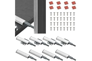 DHSWNNG 8 sztuk Push to Open, otwieracz do drzwi ciśnieniowych, otwieracz do drzwi szafy, otwieracz drzwi, tip on, magnes do drzwi, mebli, drzwi szafy, doposażenie Softclose