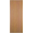 DecorAndDecor Acoustic Slat Wood Wall Panel and Ceiling Panelling Decorative 3D MDF 120 x 60 Oak