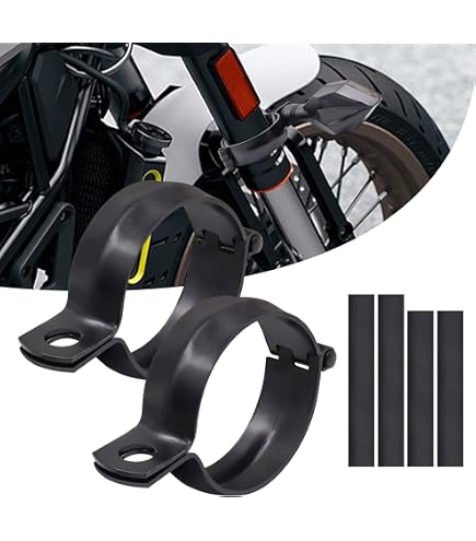 Staffe di Montaggio Per Moto, Staffa di Montaggio Per Indicatori di Direzione Per Moto 30-43mm Morsetti Per Riposizionamento Forcella Morsetti Per Tubi Stradali Staffe di Montaggio Per Lampade a LED P