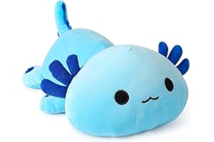 shownicer Plüschtier Axolotl Stofftier Kawaii Salamander Plüsch, Axolotl Kuscheltier Plüschkissen Spielzeug, Wurfkissen, Katze Plüsch Kissen, Schmusetier Geschenk Gefüllt für Kinder Mädchen Jungen
