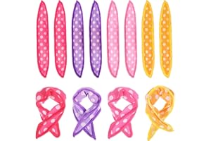 Oruola 8 wałków do poduszek do various hair types, 20 x 1,38 cm we śnie we włosach, miękkie wałki gąbkowe spiralne loki (4 kolory)