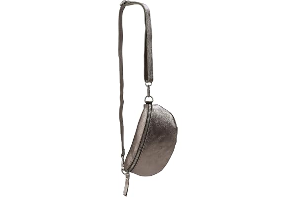 SH Leder ® AVA G292 Sac banane unisexe en cuir véritable - Petit sac bandoulière pour festivals, voyages - 23 x 12 cm