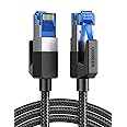 UGREEN CAT 8 Ethernet Cable High Speed 40Gbps 2000MHz Network Cord Braided RJ45 LAN Gigabit F/FTP POE Wire Compatible with Xbox One Switch PS5 PS4 WiFi Extender Router Modem Patch Panel 0.5M