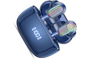 Conyat Ecouteur Traducteur Instantané, Bluetooth 5.4 Ecouteurs sans Fil avec 164 Langues, 40 Heure, 3 en 1 Écouteur AI Traduction Vocale Instantanée, Bleu lac