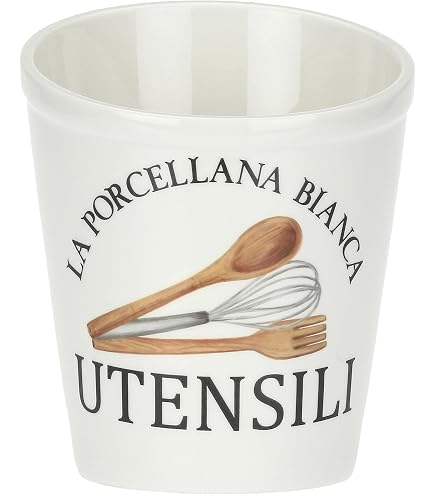 La Porcellana Bianca, Barattolo per Zucchero in Porcellana Decorata, Linea Conserva, Capienza 1.1L