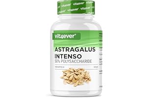 ‎VIT4EVER vit4ever Astragalus - Hochdosiert mit 1400 mg reinem Extrakt pro Tag - 180 Kapseln - Premium: 50% Polysaccharide - Reines Tragant Extrakt - Ohne unerwünschte Zusätze - Vegan