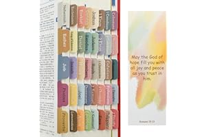 ‎VANRA VANRA Bibelregister für Frauen und Männer, 75 Boho-Themen, Bibelindex-Tabs, Großdruck, laminierte Reiter für Altes und Neues Testament