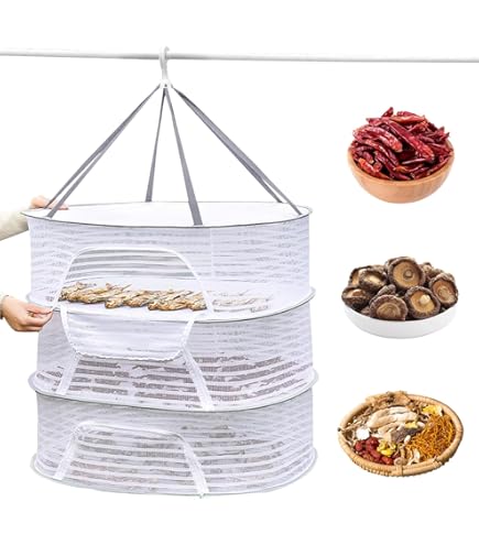 Rete Essiccazione 4 Strati 24x39 Pollici | Con Chiusura Lampo Per Piante, Erbe, Verdure E Vestiti - Foto 6