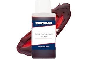 Kryolan Supreme Blood External faux sang 50 ml - idéal pour le maquillage des enfants, Halloween, théâtre, film, TV, LARP & Make-up Artists