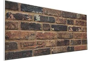 DELLEDECOR 3D Brick Effect Wall Panels Decorative Wall Ceiling Tiles CLADDING POLYSTYRENE Panel Tile 50x100cm (ST130)