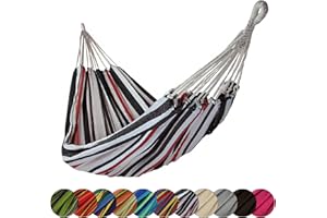 ‎BB SPORT BB Sport Tuch Hängematte 200 x 140 cm max. Belastbarkeit 200 kg Tragetasche 1-2 Personen Camping Garten Balkon Terasse Wetterfest, Farbe:Sylt