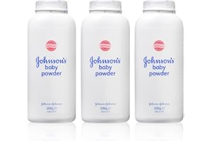 JOHNSON & JOHNSON Johnson's ¬ Baby Powder - Polvo para bebé (200 g, 3 unidades)