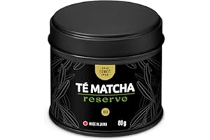 ECO WASSY Tè Matcha BIO, certificato giapponese, grado RISERVA, polvere. 100% naturale. 80Gr di Tè Verde Matcha riduttore, potente disintossicante e antiossidante. Matcha puro da agricoltura biologica.