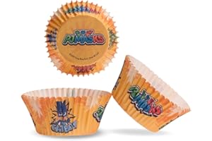 dekora - PJ Mask Capsulas Cupcakes, 25 Unidades, Dorado, 339257