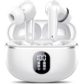 Wireless Bluetooth Headphones, Bluetooth 5.4 Headphones, 4 HD Mic with ENC Noise Reduction, 50H with HiFi Bass, Wireless Blue