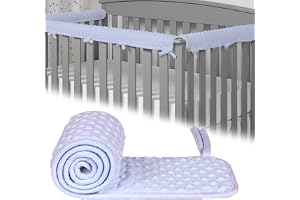 DXIA 3 stycken spjälskydd, spjälsängsskydd, kantskydd, set för bebis, universellt sänggaller, stoppning, stötfångare, spjälsäng, skenskydd för tänder