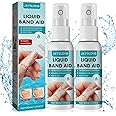Ganbaro 2pcs Liquid Plaster, New Liquid Bandage Spray, Waterproof Liquid Bandage, Waterproof and Breathable Quick-Dry Liquid Bandage, Transparent Waterproof Spray Wound Stick Protective (30ml * 2)