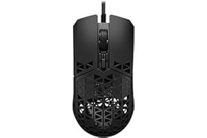 ‎ASUS ASUS TUF Gaming M4 Air optische Gaming-Maus (kabelgebunden, beidhändig, 16.000 DPI-Sensor, DPI-Taste, Aura Sync, sechs programmierbare Tasten), schwarz
