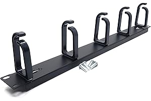 MainCore 19" 1U Server/Rack Mount Cabinet Patch/Sound/DJ/Video/Speaker etc.. Cable Lead Cord Management Guide Bar