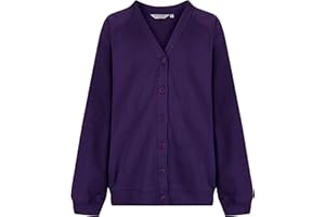 Trutex Unisex Sweatshirt Cardigan for School Uniform, Long Sleeve, Button Down