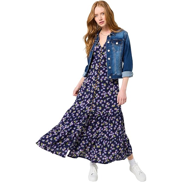 Joe Browns Women's 2-in-1 Floral Print Radiant Reversible Jersey Dress, Regular, Plum, UK 18 Fashion
