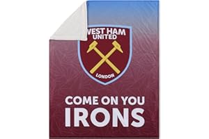 FOCO Premier League Football West Ham United - Manta de felpa Sherpa