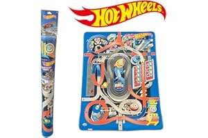 ODS- Tappeto Gioco Arredo 120 x 90 cm Hot Wheels Tapis, 42025, Plusieurs Couleurs, Media
