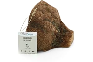 PetLove Radice d'Erica da Masticare per Cani con Olio d'Oliva • Giocattolo 100% Naturale • Osso con Minerali • Bastone Naturale, Taglia: XL (751-1000g)
