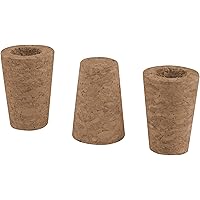 Windhager Rosenkugel-Korken, Ersatzkorken für Gartenkugel, 3 Stück für 12-16 cm Kugeln, 3 x 13 x 13 cm, 07954, braun
