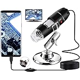 USB Digital Microscope, Bysameyee Handheld 40X-1000X Magnification Endoscope, 8 LED Mini Video Camera for Windows 7/8/10 Mac