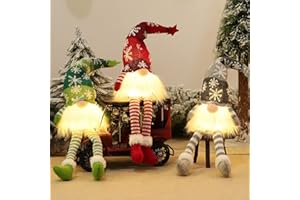 ‎ACAREY ACAREY Weihnachtsdeko 3 Stück Weihnachtswichtel Beleuchtet Deko Figuren, Weihnachten Deko Wichtel Weihnachtsdeko Innen mit LED Für Weihnachtsbaum Dekoration, Party Weihnachtsdekoration
