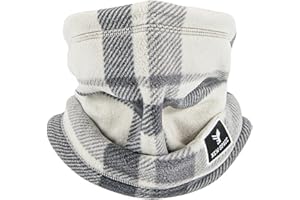 WOUMON Schlauchschal Polarfleece,Motorrad Herren Damen Halstuch,Multifunktionstuch Loop Schal für Ski, Laufen, Fahrradfahren