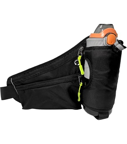 Sac Banane De Course Réglable Mohard - Porte Smartphone, 3 Poches - Pour Running, Vélo, Marche - Noir