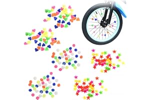 YPYMOD Bunten Fahrradspeichen Fahrrad Zubehör Kinder für Mädchen und Jungen Speiche Perlen, DREI Typen