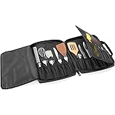 samdew Professional Chef Knife Roll Bag (Bag Only) | With Padlock Hole and 20+ Compartments for Kitchen Tools and Chef Utensi