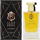 Bluesoul Luxe Mirage Premium Perfume Made in Dubai, Floral Amber Scent with Peach Jasmine and Vanilla, Long Lasting Luxury Ea
