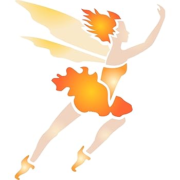 Amazon.de: Bordüre mit Feen-Schablone - 34 x 7, 5 cm - wiederverwendbar