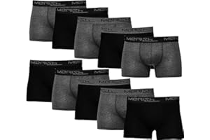 MERISH Calzoncillos tipo bóxer para hombre, paquete de 6, 10 o 15 unidades, tallas S-5XL, estilo retro