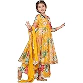 Bitiya By Bhama Girl's Silk Blend Kurta Sets