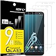 NEW'C 3 Pezzi, Vetro Temperato per Samsung Galaxy A6 (SM-A600F), Pellicola Prottetiva Anti Graffio, Anti-Impronte, Senza Boll