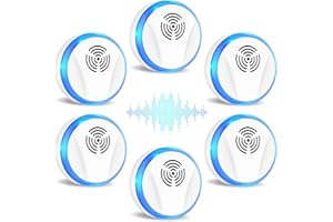 Lickoon 6 Packs Ultrasonic Pest Repeller, Electronic Pest Repeller, Indoor Pest Control for Insects, Cockroaches, Mice, Spiders, Ants, Insects, Pest Repeller