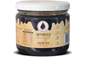 JOLKHABAR Nolen Gur from Bengal | Nalen Gur | 400g in weight | 300ml in volume | Khajur Gur - Fresh & Pure Khejur Gur - Liquid Date Palm Jaggery