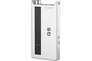 FANMUSIC Topping G5 Tragbarer Hi-Res Verstärker und DAC mit kompaktem Design, silberfarben