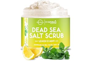 ‎O NATURALS Ultra Körperpeeling Body Scrub Lemon Mint 510g - Natürliches Körperpeeling mit Totem Meer Salz - Feuchtigkeitspflege - Peeling Körper für alle Hauttypen von ONaturals