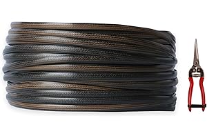 ODSK Repair Kit（Wicker + Scissors）for Wicker Table and Chair, PE Rattan for Outdoor Patio Furniture, All-Weather Wicker for Conversation Set Repair (140 ft) (Coffee Gradient)