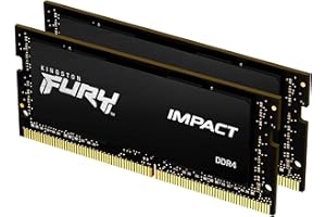Kingston FURY Impact 16 (2x8GB) 3200MHz DDR4 CL20 Memoria Laptop Kit da 2, KF432S20IBK2/16