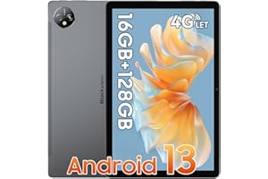 Blackview Tablet Tab80 10 cali, tablet z systemem Android 13,16 GB RAM + 128 GB ROM (1TB TF), Octa-core, 4G LTE + 5G WiFi Tablet PC, 1280 x 800 HD+IPS, aparat 13 MP + 8 MP 7680 mAh Typ-C/Face