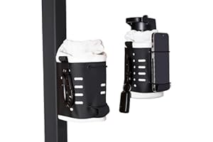 OWL PEAK Magnetic Bottle Bag - Holds 3 kg on Gym Rack - Phone, Keys & Card - Sports / Travel Shoulder Strap - Unisex Fitness Gift Idea